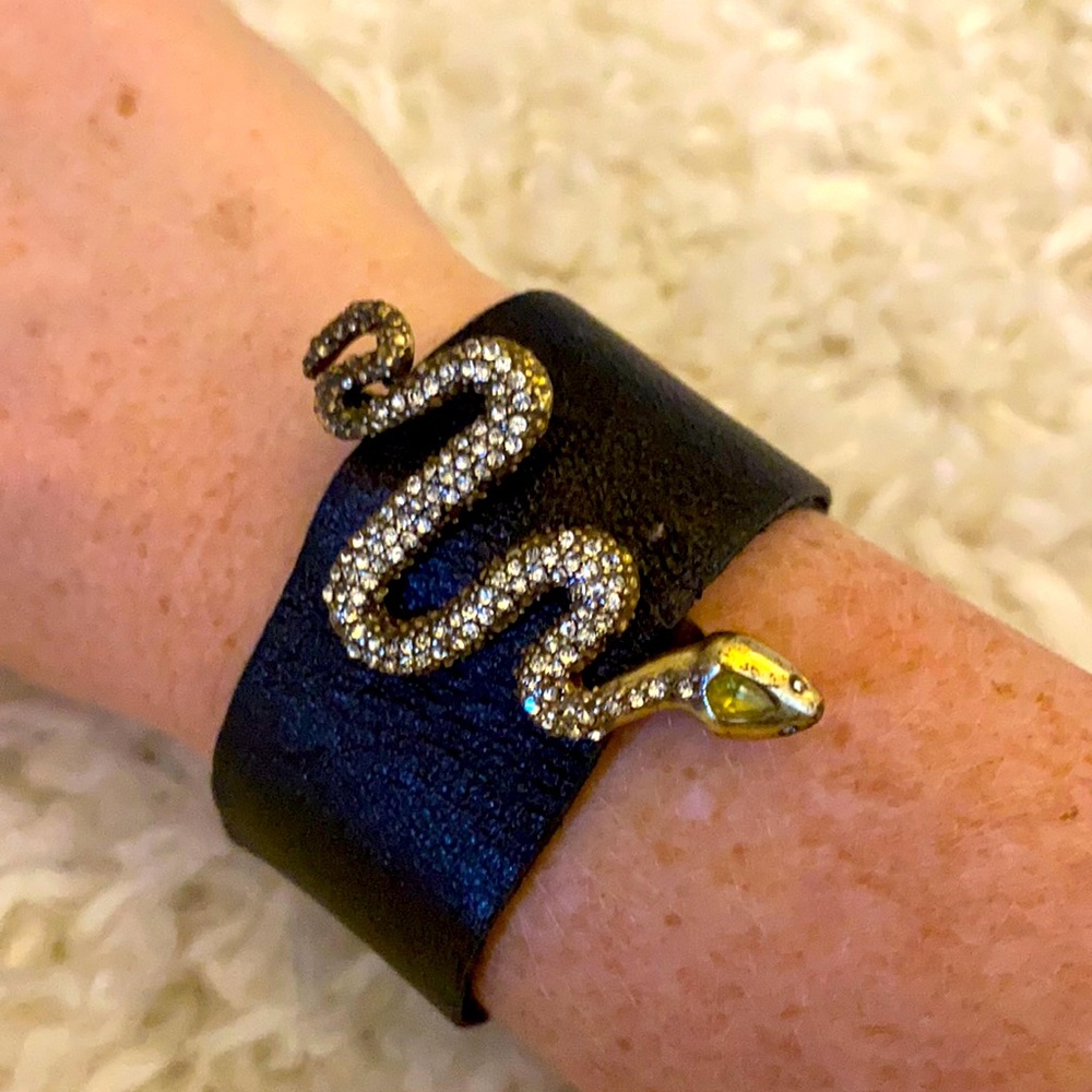 Lucky Brand Leather Snake Bracelet